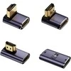 HDMI adapterių rinkinys 4smarts 8K 4 vnt – aukštyn, žemyn, šoninis, kabelio jungtis, pilkos