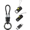 4 viename priedų rinkinys: 4smarts Explorer USB-C raktų pakabuko laidas, USB-C–USB-C adapteris, USB-C žiebtuvėlis, U formos