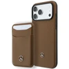 Dėklas Rinkinys etui + portfel Mercedes Grilis Pattern Leather MagSafe do iPhone 18 Pro Max / 17 Pro Max camel