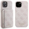 Apple iPhone 15 Guess dėklas + Powerbank MagSafe 4G Metal Logo 5000mAh (GUBPM5P15S4GEMGP) rožinės spalvos