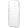 Guess Rinkinys GUBPP14MHMEACSH Dėklas+Įkroviklis Apple iPhone 14 Plus / 15 Plus 6.7″ baltos spalvos kietas dėklas Marble