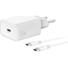 Rinkinys Įkroviklis jungiama į tinklą 4smarts VoltPlug PD 30W USB-C + kabelis USB-C 1.5m balta