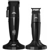 Set 2-in-1 JRL Onyx Clipper + Onyx Trimmer with Two Charging Stations juodos spalvos
