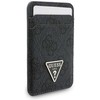 Guess wallet + hand strap set Guess triangle MagSafe juodos spalvos