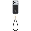 Guess wallet + hand strap set Guess triangle MagSafe juodos spalvos