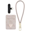 Guess wallet + hand strap set Guess triangle MagSafe rožinės spalvos