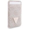 Guess wallet + hand strap set Guess triangle MagSafe rožinės spalvos