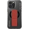 Skinarma dėklas Axon Apple iPhone 16 Pro 6.3" Magnetic Charging + Grip Stand juodos spalvos