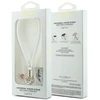 Telefono pakabukas Guess Wrist Strap Silicone Script Charms baltas