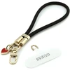 Telefono pakabukas Guess Wrist Strap Silikono rašto pakabukai juodas
