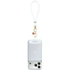 Telefono pakabukas Guess Wrist Strap Silicone Script Charms baltas