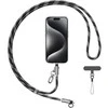 Dėklas Virvelė telefonui su įkrovimo kabeliu Usams SJ745 60W USB-C į USB-C 1.2m juodos spalvos