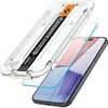 Stiklinis dėklas + Spigen Glas.tR EZ Fit 1-Pack aplikatorius, skirtas iPhone 15 Pro Max
