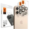 Spigen OPTIK PRO GLAS.TR ”EZ FIT” KAMEROS APSAUGOS 2 PAKUOTĖS Apple iPhone 16 PRO / PRO MAX DESERT TITANIUM