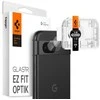 „Spigen Optik.TR EZ Fit“ fotoaparato objektyvo apsauga 2 vnt. – apsauginis stiklas, skirtas „Google Pixel 8A“ (2 vnt.) (Juodas)