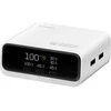 Įkrovimo stotelė 4smarts stalo įkroviklis GaN ekranas 100W 3xUSB-C + 2xUSB-A balta