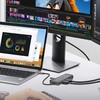 Šakotuvas 4smarts SmartDock 11w1 | 4x USB-A | USB-C PD 100W | RJ45 | Audio/Mic | HDMI | 2x DP