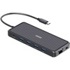 Šakotuvas 4smarts SmartDock 11w1 | 4x USB-A | USB-C PD 100W | RJ45 | Audio/Mic | HDMI | 2x DP