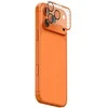Skinarma „Magma Full Matte“ kameros objektyvo stiklas, skirtas „iPhone 17 Pro Max“, oranžinis