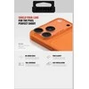 Skinarma „Magma Full Matte“ kameros objektyvo stiklas, skirtas „iPhone 17 Pro Max“, oranžinis