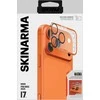 Skinarma „Magma Full Matte“ kameros objektyvo stiklas, skirtas „iPhone 17 Pro Max“, oranžinis
