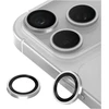 UNIQ Optix Prime fotoaparato objektyvo apsauga, skirta iPhone 18 Pro / iPhone 18 Pro Max, sidabrinė, su aplikatoriumi