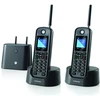 Telefonas stacionarus belaidis dalekiego zasięgu komplektas 2 vnt Motorola O202 juoda