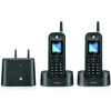 Telefonas stacionarus belaidis dalekiego zasięgu komplektas 2 vnt Motorola O202 juoda