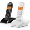 Telefonas stacionarus belaidis komplektas 2 vnt. Motorola S1202 juoda balta