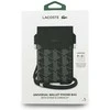 Dėklas Lacoste PVC Blend Monogram Metal Logo Phone Pouch XL juodos spalvos