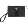 Torebka na telefon Guess 4G with Round 4G & Classic Logos Stripe juoda