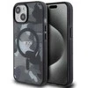 Tumi TUHMP15STCAMK Apple iPhone 15 / 14 / 13 6.1″ juodos spalvos kietas dėklas with Frosted Camo Print and MagSafe