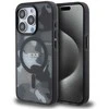 Tumi TUHMP15XTCAMK Apple iPhone 15 Pro Max 6.7″ juodos spalvos kietas dėklas with Frosted Camo Print and MagSafe