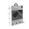 UNIQ Versa Slim įkroviklis USB-C PD 18W + USB-C-USB-C laidas, anglies juodos spalvos (LITHOS Collect)