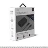 UNIQ laidinis įkroviklis Versa Slim USB-C PD 18W+ kabelis USB-C į USB-C juodos spalvos (LITHOS Collective)