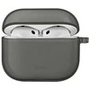 UNIQ dėklas Glase AirPods 4 glossy smoke