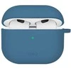 UNIQ dėklas Nexo AirPods 4 + Ear Hooks Silicone pacific mėlynas