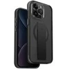 UNIQ Heldro Mag Apple iPhone 15 Pro Max 6.7″ Magclick Charging dėklas juodos spalvos vapour smoke