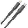 UNIQ MFI Flex kabelis USB-C-Lightning 18W nailono anglies pilkas