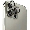 Uniq Optix aliuminio fotoaparato objektyvo apsauga iPhone 16 Pro / 16 Pro Max su aplikatoriumi – titanas
