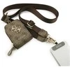 Dėklas Guess Crossbody Strap PU 4G Metal Logo + Purse rudos spalvos