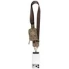 Dėklas Guess Crossbody Strap PU 4G Metal Logo + Purse rudos spalvos