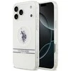 Us Polo Assn US Polo DH and Bottom Stripe Logo MagSafe dėklas skirtas Apple iPhone 17 Pro Max baltos spalvos
