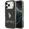 Us Polo Assn US Polo DH and Bottom Stripe Logo MagSafe dėklas skirtas Apple iPhone 17 Pro juodos spalvos