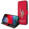Us Polo Assn US Polo USFLBKP12SPUGFLRE Apple iPhone 12 mini 5,4" telefono dėklas raudonos spalvos book Polo Embroidery Collection