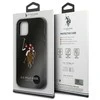 Dėklas Us Polo Assn US Polo USHCP12LPUGFLBK Apple iPhone 12 Pro Max 6,7″ juodos spalvos Polo Embroidery Collection