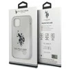 Dėklas „Us Polo Assn US Polo“ USHCP12MSLHRWH „Apple iPhone 12/12 Pro 6,1“ baltos spalvos silikoninė kolekcija