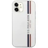 Us Polo Assn US Polo USHCP12SPCUSSWH Apple iPhone 12 mini 5,4" telefono dėklas baltos spalvos Tricolor Collection