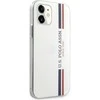 Us Polo Assn US Polo USHCP12SPCUSSWH Apple iPhone 12 mini 5,4" telefono dėklas baltos spalvos Tricolor Collection
