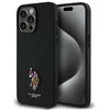 Us Polo Assn US Polo USHCP15XPEMK Apple iPhone 15 Pro Max 6,7" dėklas telefonui juodos spalvos Embroidered DH Color
